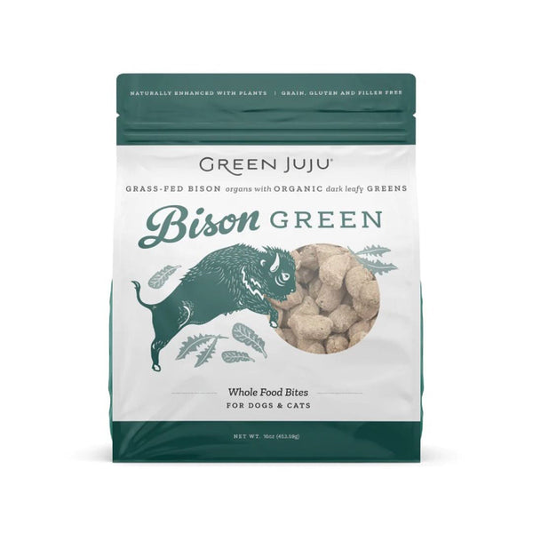 Green Juju Freeze Dried Topper Bison Green 16oz.