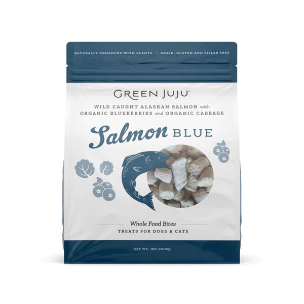 Green Juju Freeze Dried Topper Salmon Blue 18oz.