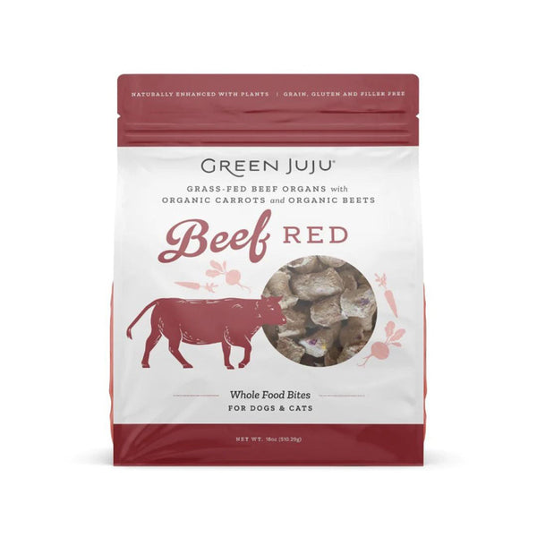 Green Juju Freeze Dried Topper Beef Red 18oz.