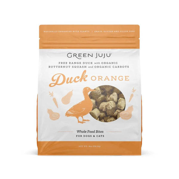Green Juju Freeze Dried Topper Duck Orange 18oz.
