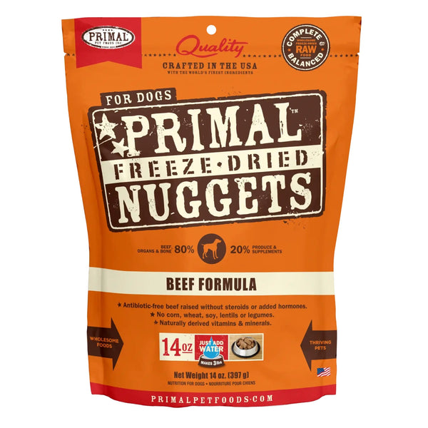 Primal Pet Foods Freeze Dried Dog Food Beef
