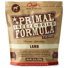 Primal Pet Foods Freeze Dried Dog Food Lamb